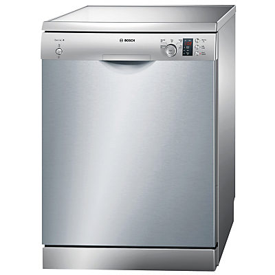 Bosch SMS50C28GB Freestanding Dishwasher, Silver Inox Bosch SMS50C28GB Freestanding Dishwasher, Silver Inox